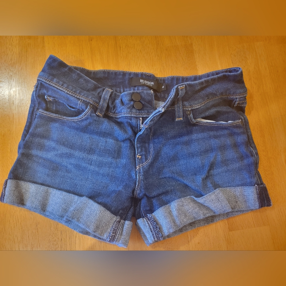 Hudson Jeans Women's Croxly Cuffed Denim Shorts - Size 26